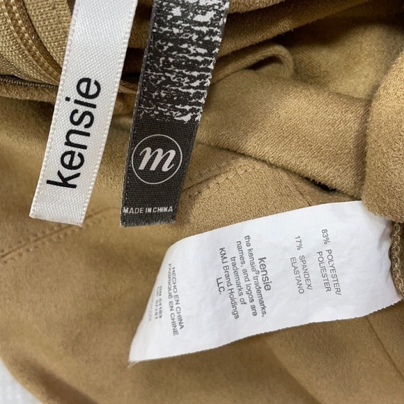 Kensie Dress Microsuede Sheath Tan Khaki Medium - Picture 15 of 15